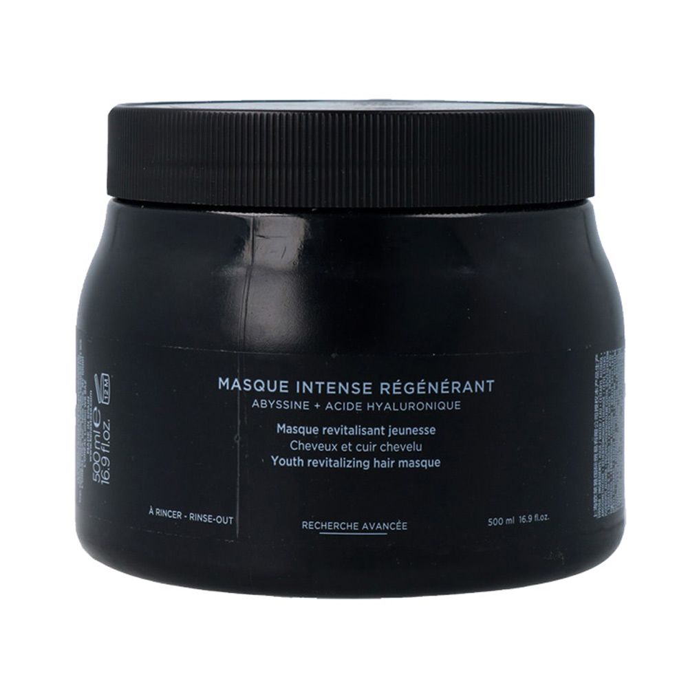 500   RINCERRINSE-OUTMASQUE INTENSE RÉGÉNÉRANTABYSSINE  ACIDE HYALURONIQUEMasque revitalisant jeunesseCheveux et cuir cheveluYouth revitalizing hair masqueRECHERCHE AVANCÉE500 ml 16.9