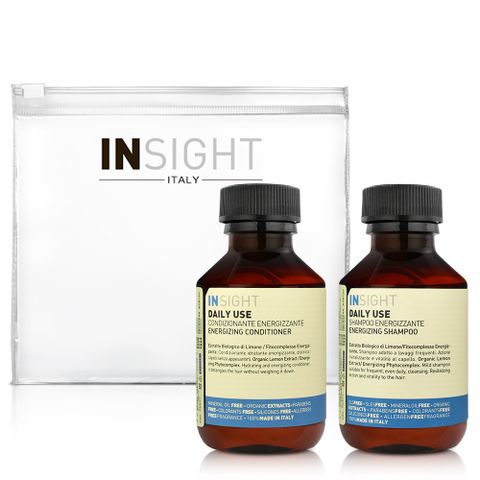 INSIGHT 茵色 檸檬活力旅行組(洗髮精100ml+護髮素100ml)