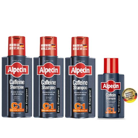 Alpecin 咖啡因洗髮露250ml  3+1超值組 (公司貨)