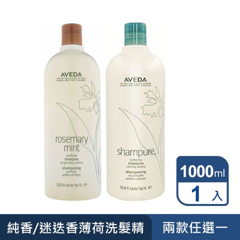 AVEDA 純香/迷迭薄荷洗髮精 1000ml (兩款任選)