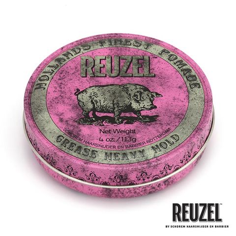 REUZEL Pink Pomade Grease 粉紅豬超強髮油 113g