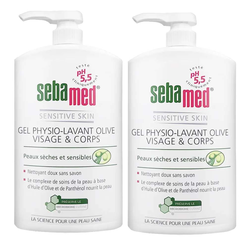  【SEBAMED】PH5.5橄欖潔膚露(壓頭版) 1000ml x2入