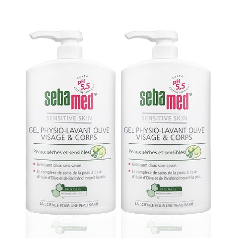 Sebamed PH5.5橄欖潔膚露1000ml #壓頭版 二入組