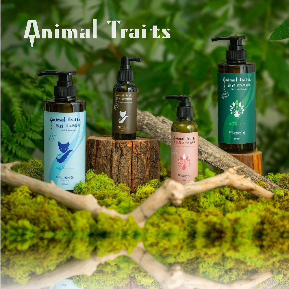 Traits Traits獸首 草本洗髮精bal ShamponAnimal TraitsAnimal Traits   Her Pb50mlM巴黎小姐Animal Traits獸首 控油洗精 0%MPb巴黎小姐500ml