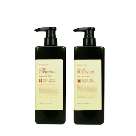 KAFEN 卡氛 抗背痘2入組 凈痘嫩膚沐浴露500ml 去背痘 控油沐浴乳