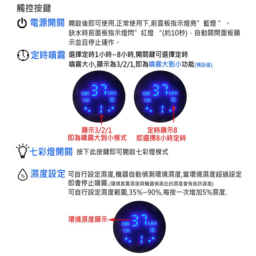  【 ANDZEN 安得仁 】上加水定時觸控香薰機薰香機加濕器超音波負離子水氧機AZ-3200T+單方複方精油任選3瓶