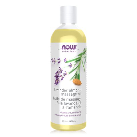 【NOW】薰衣草杏仁按摩油(16oz/473ml) Lavender Almond Massage Oil