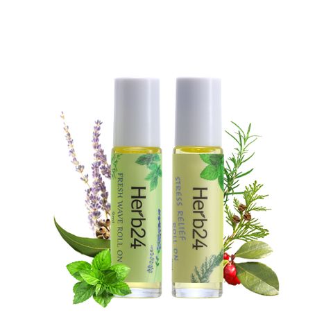 【草本24。Herb24】精油滾珠棒２件組－9ml×2（活力舒緩、放鬆舒展）