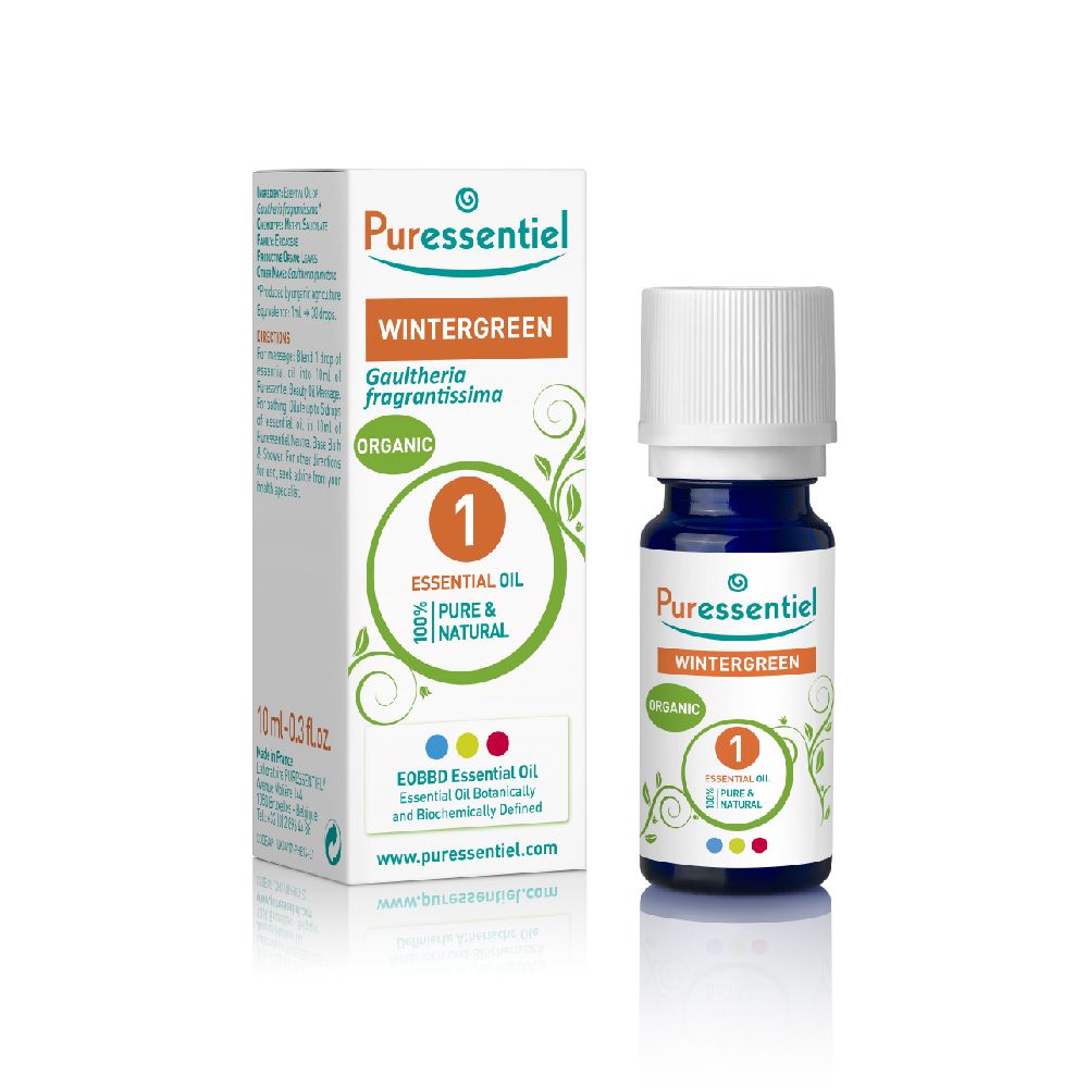 PuressentielWINTRGREENGaultheriafragrantissima    ORGANIC          1ESSENTIAL 100%PURE NATURAL     EEOBBD Essential OilEssential Oil Botanicallyand Biochemically Definedwwwpuressentiel.com PuressentielWINTERGREENORGANIC1ESSENTIAL OIL.PURE &NATURAL