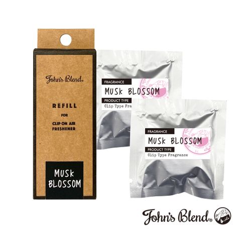 日本John’s Blend夾式擴香盒補充包(2片/盒)(麝香櫻花 MUSK BLOSSOM)