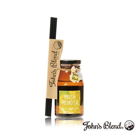 John's Blend 日本Johns Blend 2022配方升級版室內香氛擴香瓶(140ml/瓶)(麝香含羞草MUSK MIMOSA)