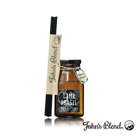 JohnsBlend 日本Johns Blend 室內香氛擴香瓶140ml 青檸與羅勒