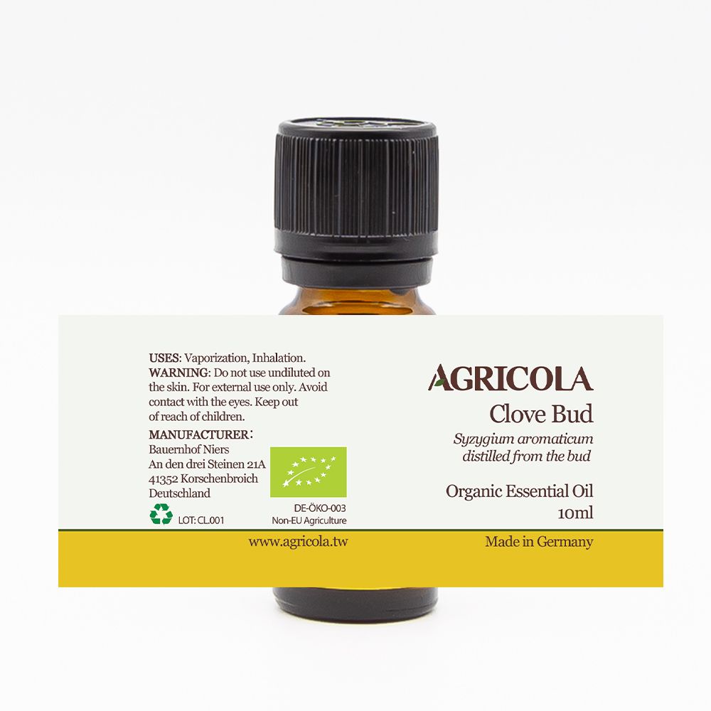 Agricola 植物者 -丁香花苞精油 (10ml/歐盟有機認證) - 德國原裝進口 純植物萃取天然擴香