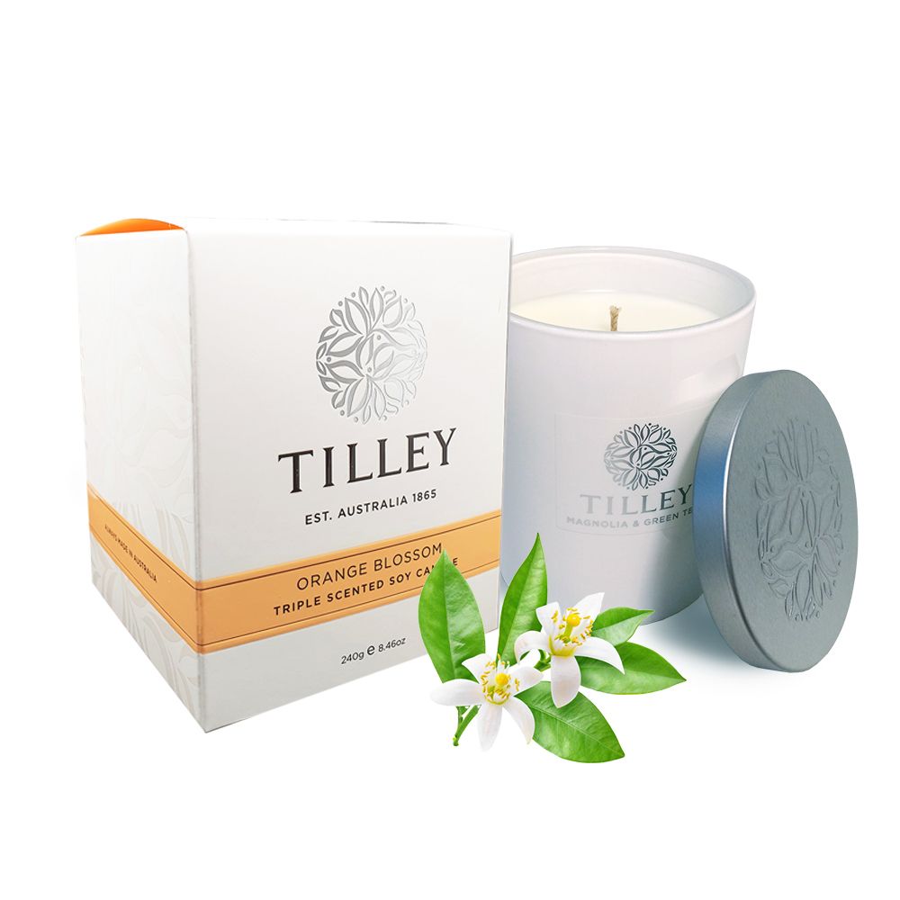 Tilley 百年特莉  橙花香氛大豆蠟燭240g