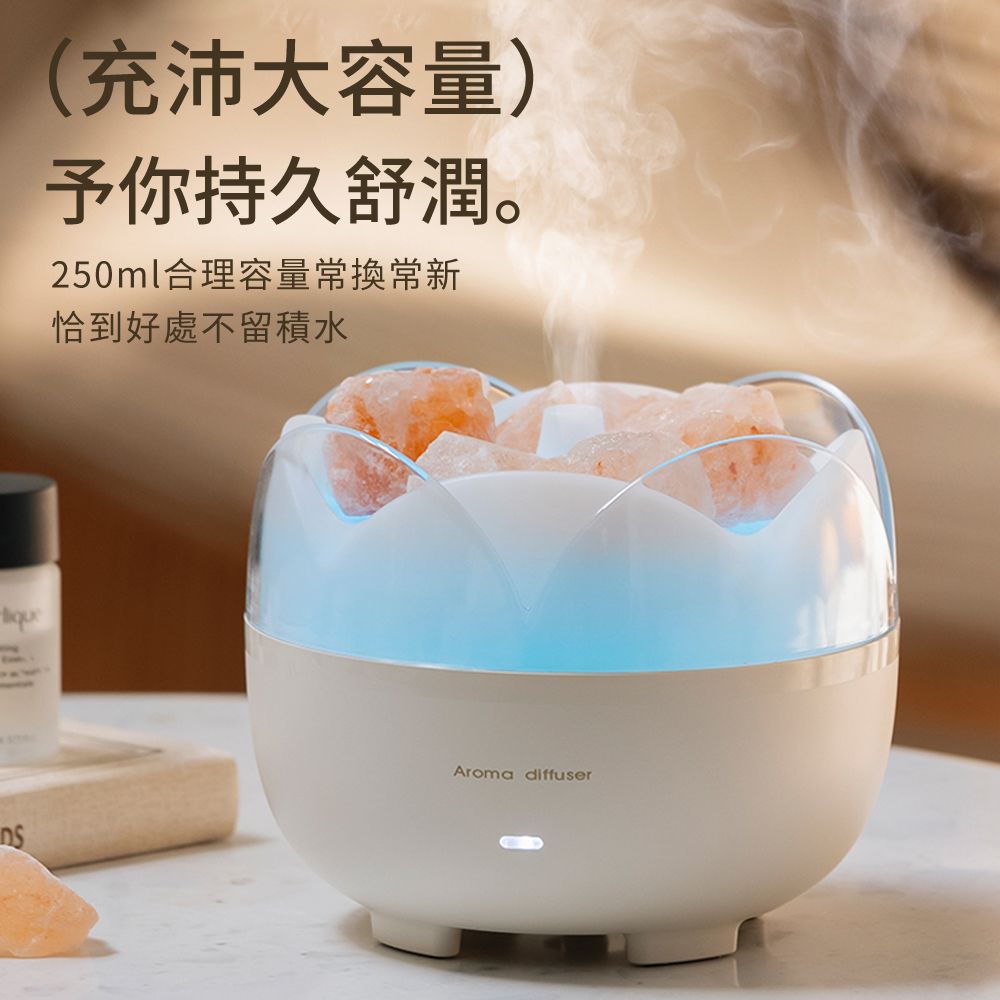  MULY 鹽石擴香芬香噴霧器 大霧量香薰機水氧機 香薰霧化加濕器 噴霧器/小夜燈/薰香機/交換禮物