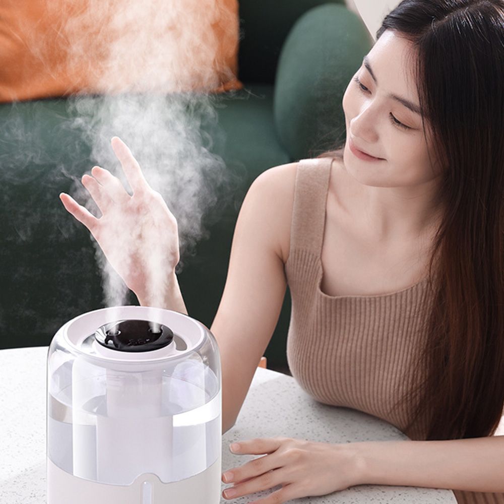  MUAN 智能數顯雙噴霧加濕器 大容量納米霧化水氧機 靜音空氣清淨機（小夜燈 加濕機 霧化機）