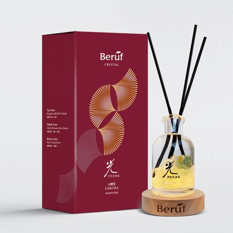 【Berùf百芙】水晶香氛光瓶-黃綠雙色水晶 120g