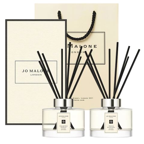 Jo Malone 滿室幽香藤枝擴香組 165ml 多款任選(英國梨與小蒼蘭/牡丹與胭紅麂絨 ) 國際航空版