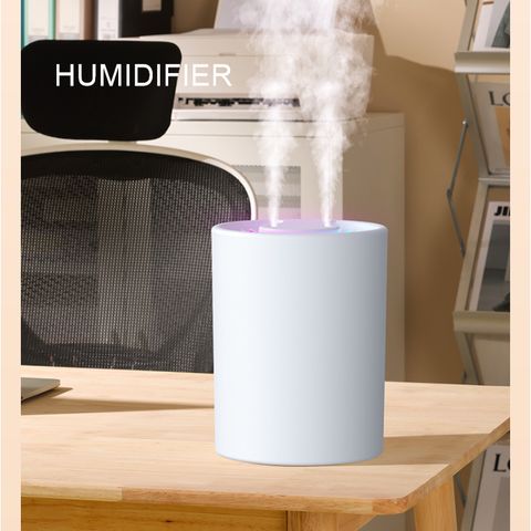 HUMIDIFIER 超大5L雙噴霧化智能香薰機 便捷加水加濕器(白)E26