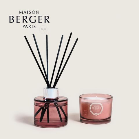 MAISON BERGER 柏格薰香 法國 龍舌蘭花園雙子星禮盒80ml擴香+80g蠟燭