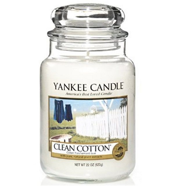 yankee candle  香氛蠟燭-清爽棉 623g