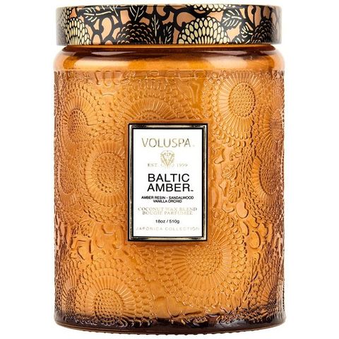 美國原廠正品 VOLUSPA 波羅的海琥珀 香氛蠟燭 Baltic Amber 18oz/510g 日式庭園系列