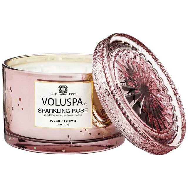 Voluspa 美國原廠正品  玫瑰氣泡 香氛蠟燭 SPARKLING ROSE 11oz/312g 華麗年代 (附精美外盒)