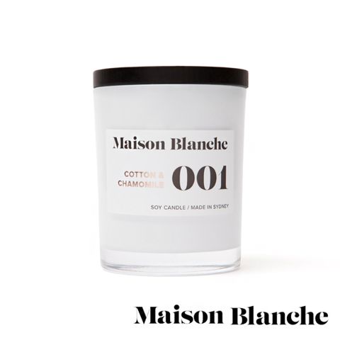 澳洲Maison Blanche 001棉花洋甘菊 200g 手工香氛蠟燭