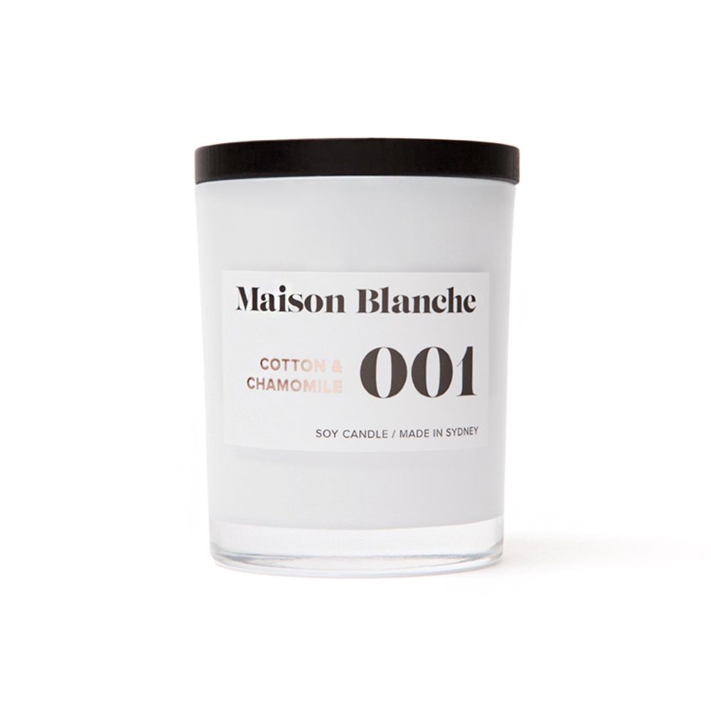  澳洲Maison Blanche 001棉花洋甘菊 200g 手工香氛蠟燭