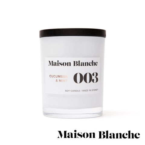 澳洲Maison Blanche 003 黃瓜薄荷 200g 手工香氛蠟燭