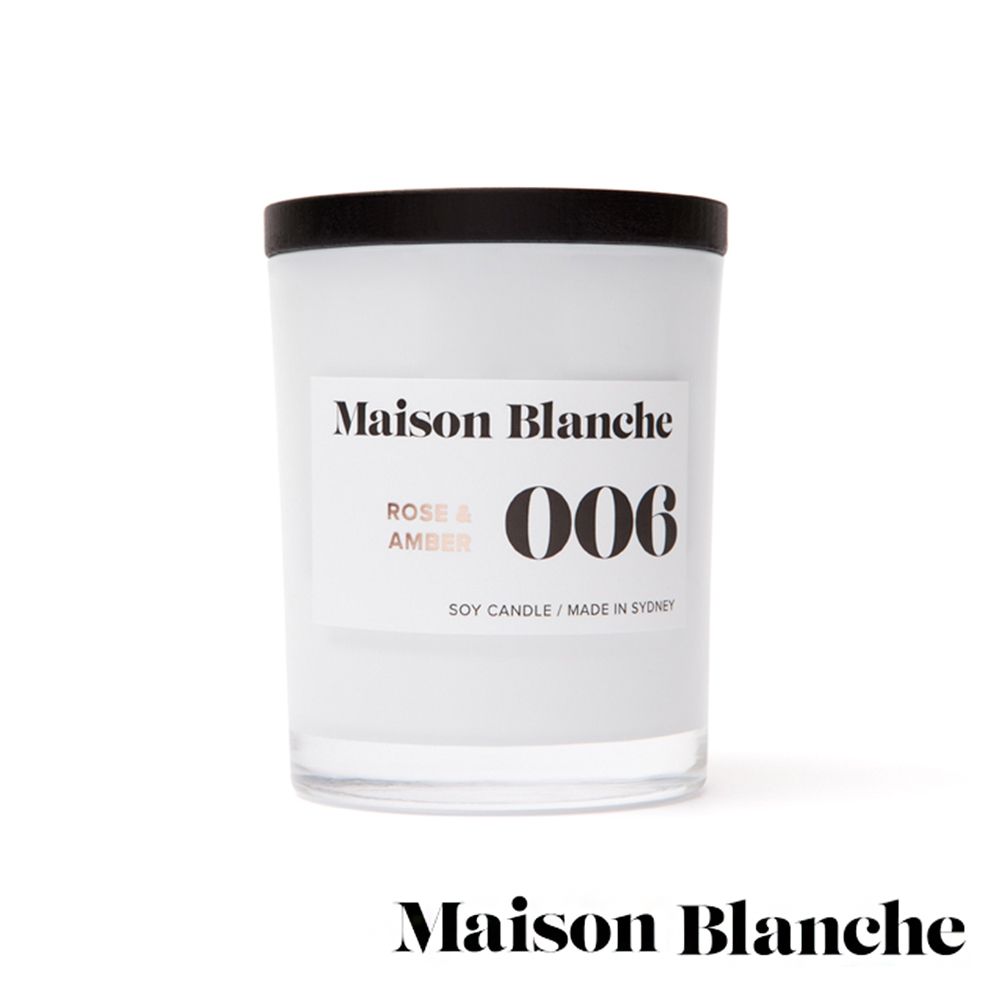  澳洲Maison Blanche 006 玫瑰琥珀 200g 手工香氛蠟燭