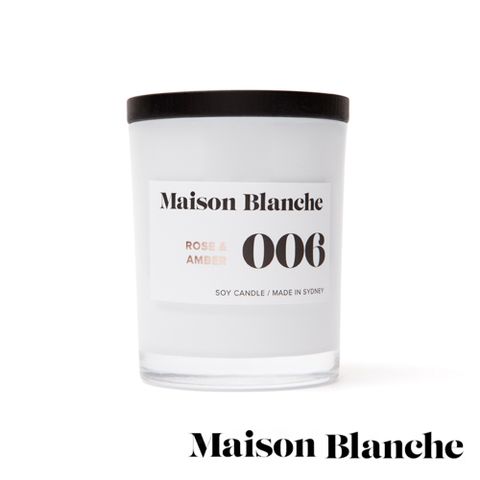 澳洲Maison Blanche 006 玫瑰琥珀 200g 手工香氛蠟燭