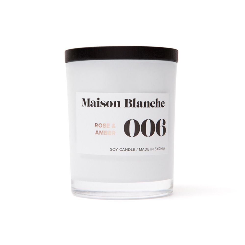  澳洲Maison Blanche 006 玫瑰琥珀 200g 手工香氛蠟燭