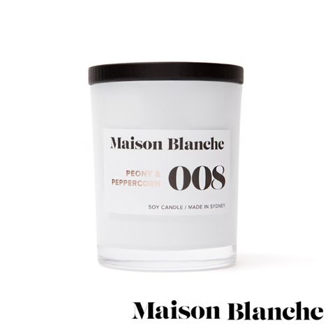 澳洲Maison Blanche 008 牡丹胡椒 200g 手工香氛蠟燭