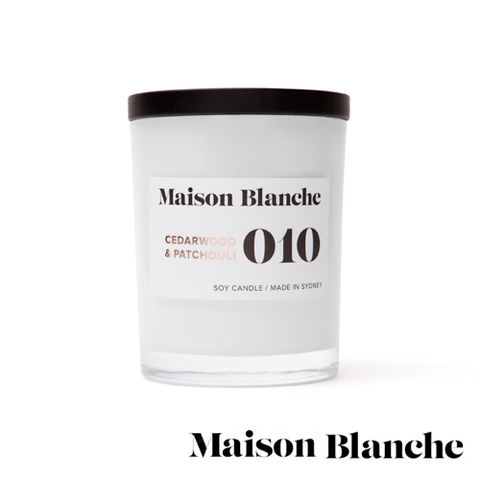 澳洲Maison Blanche 010 雪松廣藿香 200g 手工香氛蠟燭