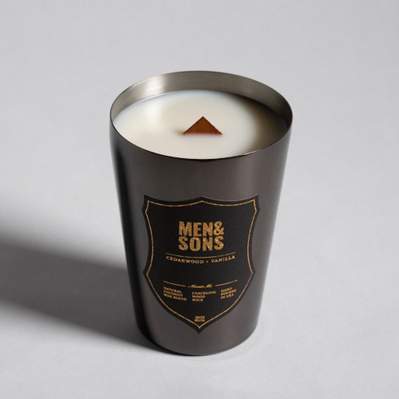 Men&Sons 美國】NO.11 野生藍鈴麝香 天然木芯手工椰子蠟燭16oz