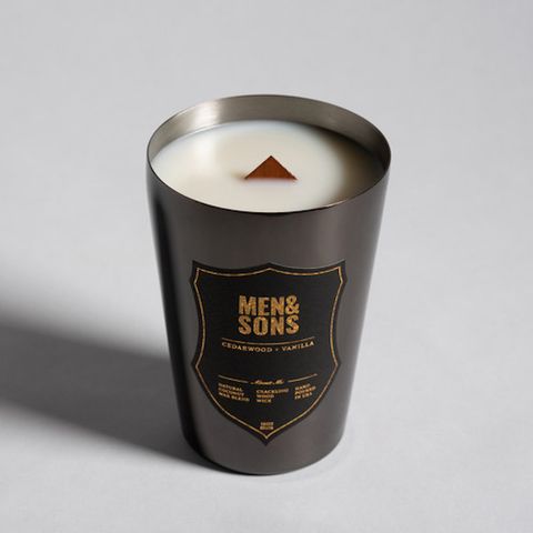 Men&Sons 美國】NO.11 野生藍鈴麝香 天然木芯手工椰子蠟燭16oz