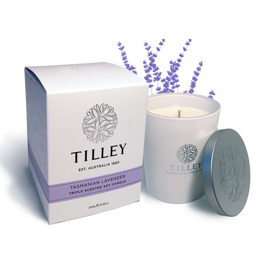 Tilley 百年特莉  薰衣草香氛大豆蠟燭240g