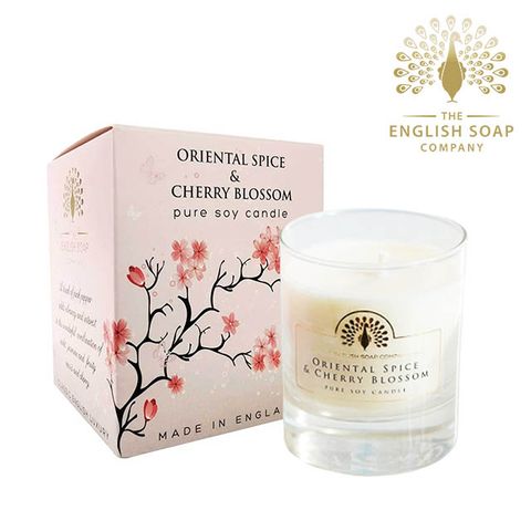 The English Soap Company 英國  櫻花 OrientalSpice Cherry Blossom 170g 綴花卉香氛蠟燭