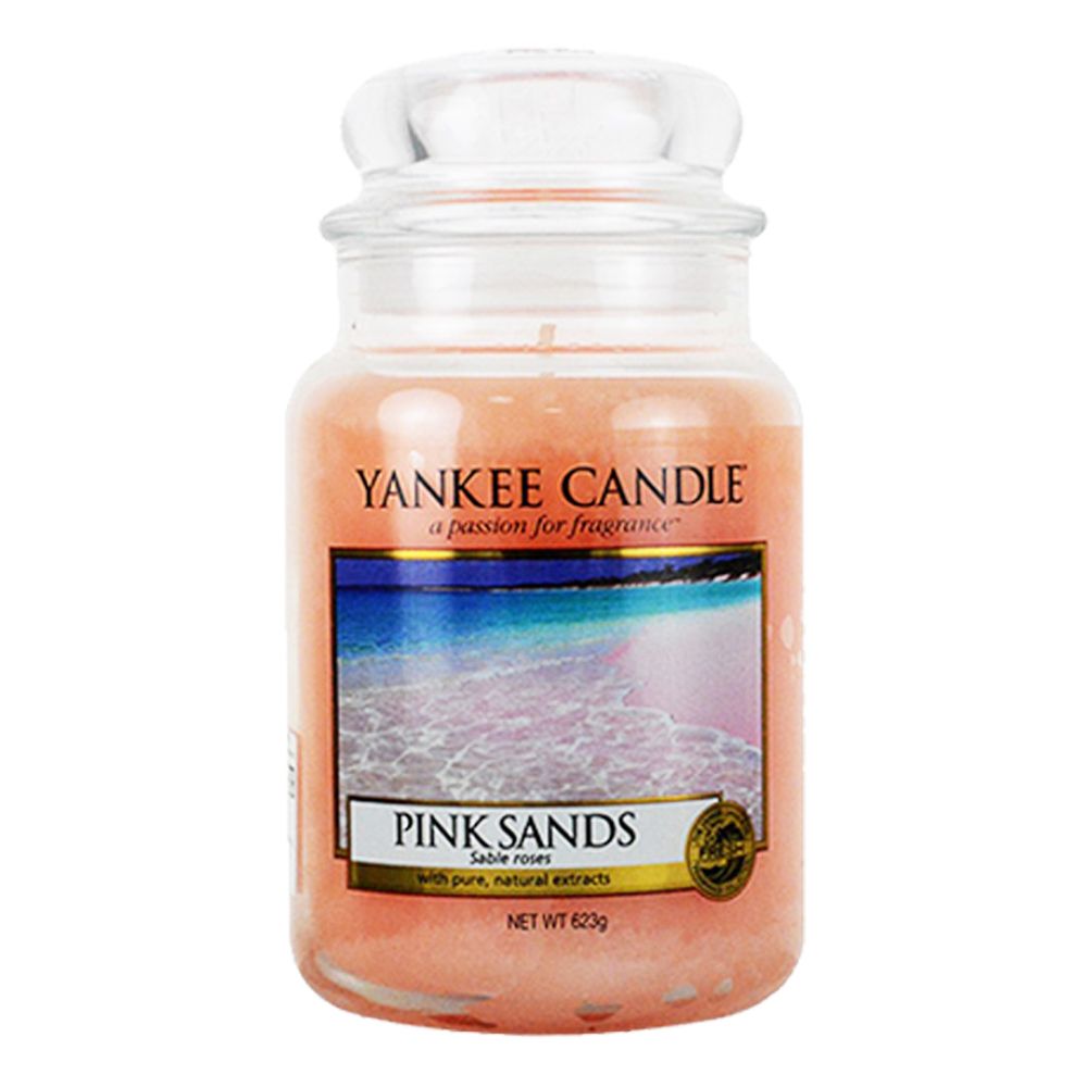 yankee candle 粉紅沙香氛蠟燭623g