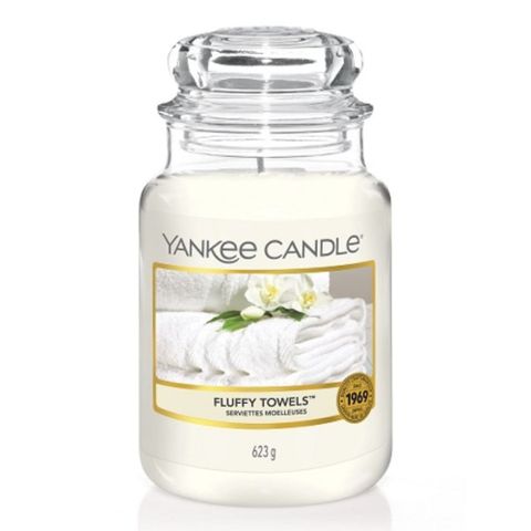 yankee candle 柔軟毛巾香氛蠟燭623g