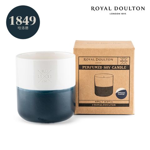 【Royal Doulton 皇家道爾頓】漫步倫敦大豆香氛蠟燭450g-哈洛德1849