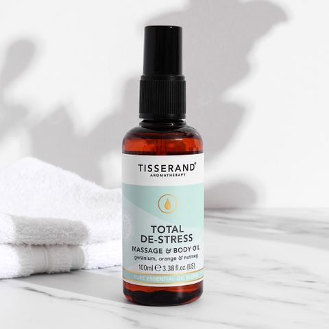 TISSERAND 滴莎藍德 全然放鬆按摩油 Total De-Stress Massage & Body Oil 100ml