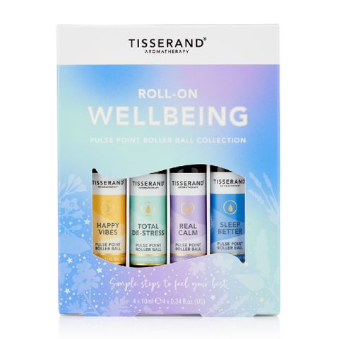 TISSERAND 滴莎藍德 隨身精油四件組 Roll-On Wellbeing/Pulse Point Roller Ball Collection 10mlx4