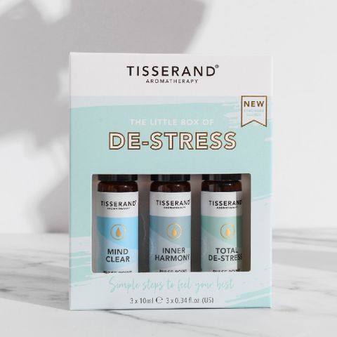 TISSERAND 滴莎藍德 全然放鬆滾珠套組 The Little Box of De-Stress 3 x 10ml