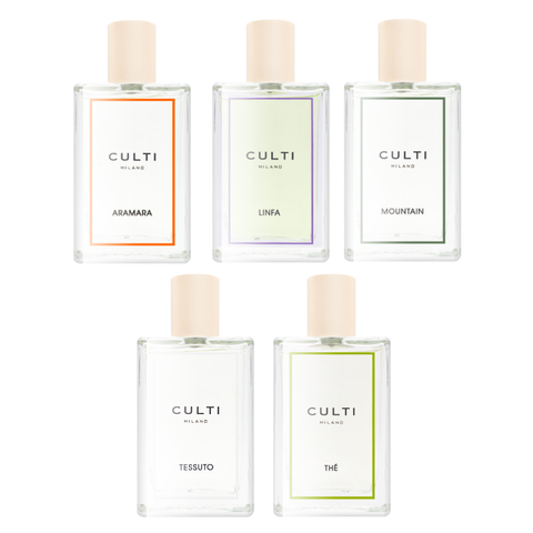 CULTI Milano 居家噴霧系列 100ml (地中海柑橘/哲學家/山林清音/絲絨暖香/綠茶雅韻)