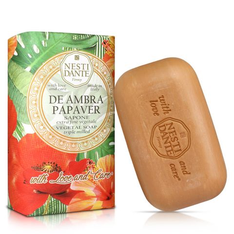 Nesti Dante  義大利手工皂-自然花萃系列-N° 9紅罌粟皂(250g)