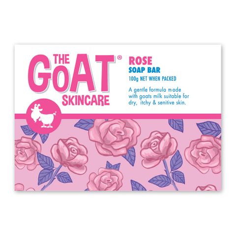 The Goat 澳洲頂級山羊奶溫和保濕修護皂 100g (大馬士革玫瑰)