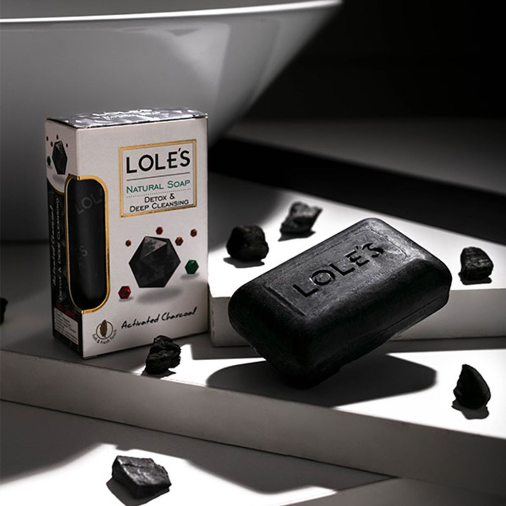 LOLES 【福利品】活性炭深層潔膚機能皂150g