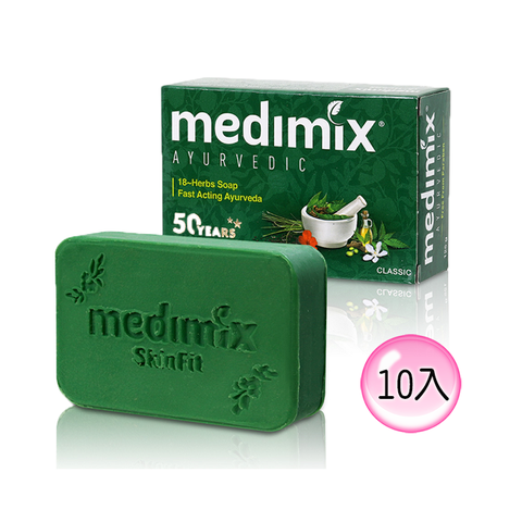 MEDIMIX 印度皇室美肌皂 深綠草本皂 125g (10入組)